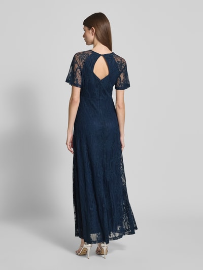 Vila Maxi-jurk van kant met ronde hals Marineblauw - 5