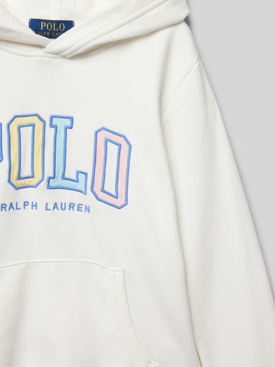 Polo Ralph Lauren Teens Hoodie aus reiner Baumwolle Offwhite 2