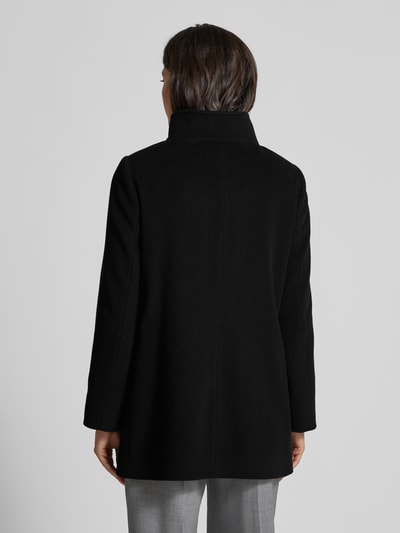 ICONS Cinzia Rocca Wollmantel mit Kaschmir-Anteil Black 5