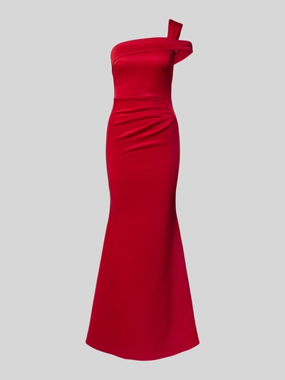 Lipsy One shoulder-avondjurk met plooien Rood - 2