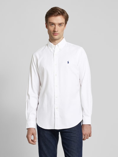 Polo Ralph Lauren Freizeithemd mit Button-Down-Kragen Weiss 4