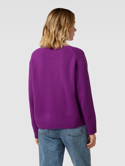 JAKE*S STUDIO WOMAN Gebreide pullover met extra brede schouders Violet - 5