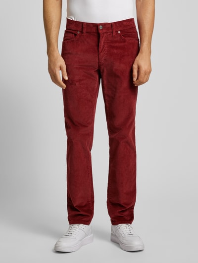 Brax Stoffen broek in 5-pocketmodel, model 'CADIZ' Rood - 4