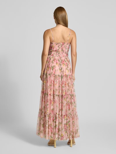 Lace & Beads Midikleid mit floralem Allover-Print Pink 5