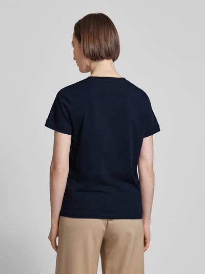 Tom Tailor T-Shirt mit Label-Stitching Marine 5