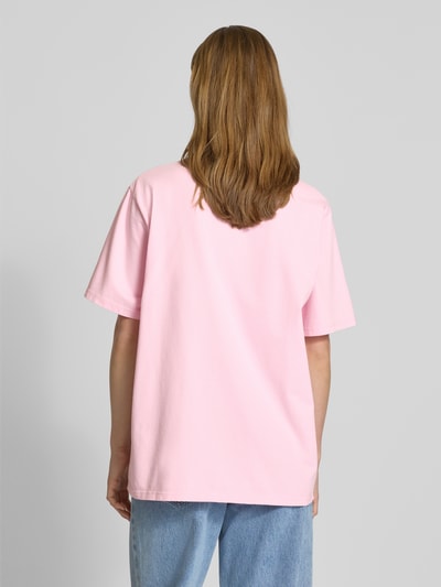 OH APRIL Oversized T-shirt met ronde hals, model 'Summer Party' Roze - 5
