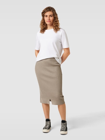 Soft Rebels Midirok met loopsplit, model 'Mira' Leem - 1