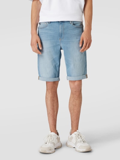 Calvin Klein Jeans Slim Fit Jeansshorts im mit Label-Stitching Jeansblau 4