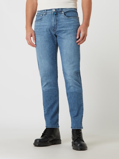 Pierre Cardin Tapered fit jeans met stretch, model 'Lyon' - 'Futureflex' Jeansblauw - 4