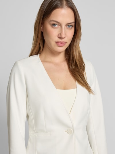 Zero Blazer met knoopsluiting en paspelzakken Ecru - 3