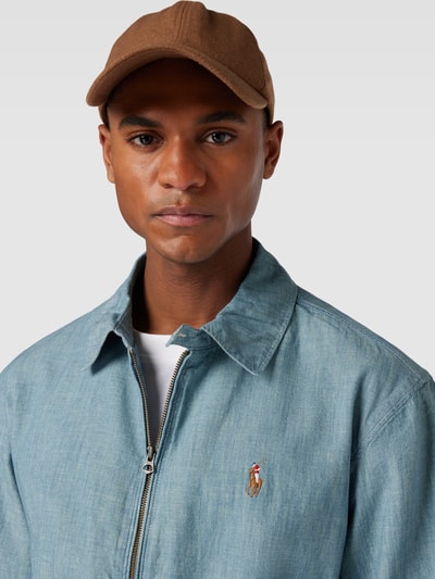 Polo Ralph Lauren Hemdjacke im Denim-Look mit Reißverschluss Jeansblau 3