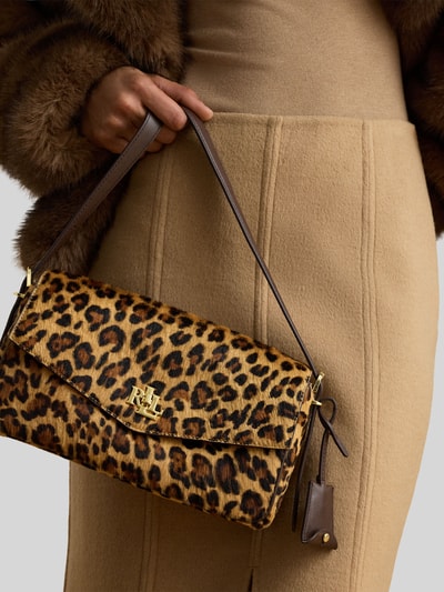 Lauren Ralph Lauren Umhängetasche aus echtem Kalbsleder  Beige 1