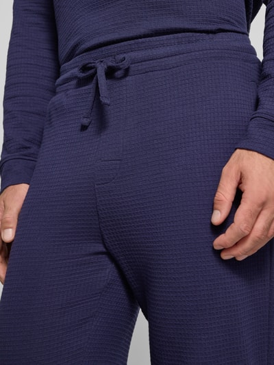 HUGO Regular Fit Sweatpants aus Baumwoll-Mix Modell 'AUSTIN PANTS' Marine 3