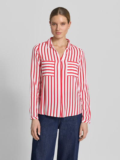 Christian Berg Woman Bluse aus Viskose mit Brusttaschen Rot 4