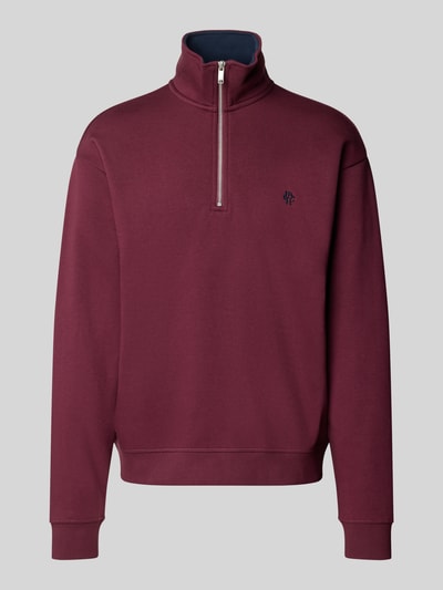 Produktfoto, Relaxed Fit Sweatshirt aus katoenmix met schipperskraag, geborduurd logo, met lange mouwen, ribboorden, MCNEAL