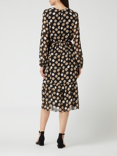 s.Oliver BLACK LABEL Jurk van chiffon Zwart - 4