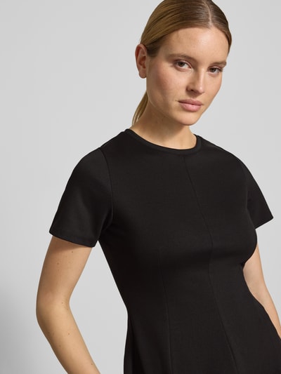VERO MODA Shaped fit T-shirt met viscose model 'ABBY' Zwart - 3