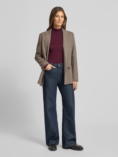 Vero Moda Slim coltrui van viscosemix, model 'GLORY' Bordeaux - 1