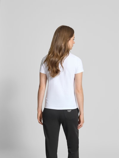 Kenzo T-Shirt mit Logo-Patch Weiss 5