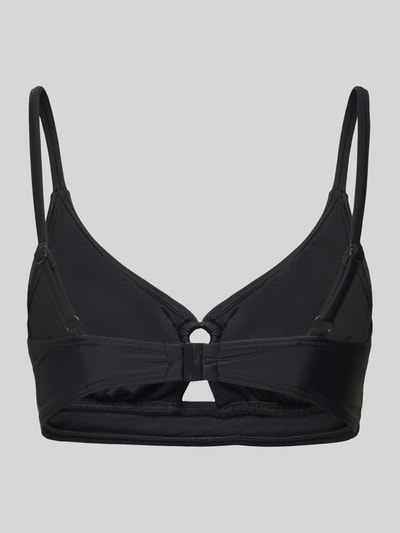 Produktfoto, schwarzes Bikini-Top mit Cut-Out und Spaghetti-Trägern, elastischer Material-Mix, Bikini-Top mit Cut-Out Modell 'Lolo' von LASCANA