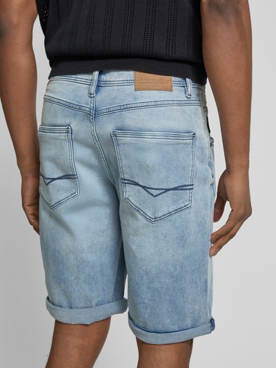 Christian Berg Men Bermuda im 5-Pocket-Design Hellblau Melange 3