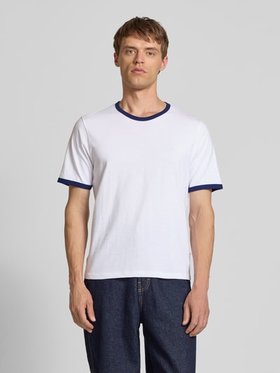 Jack & Jones T-Shirt mit Rundhalsausschnitt Modell 'FORMENTERA' Weiss 4