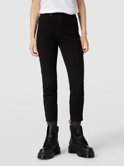 Only Straight Fit Jeans mit Label-Detail Modell 'EMILY' Black 4