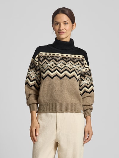 Dale of Norway Relaxed fit coltrui van wolmix model 'RANDABERG' Camel gemêleerd - 4