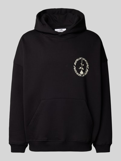 Vertere Hoodie met labelprint, model 'PRODUCT OF BERLIN' Zwart - 2