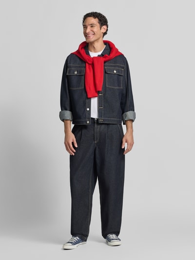 Jake*s Studio Men Regular Fit Jeansjacke aus reiner Baumwolle Dunkelblau 1