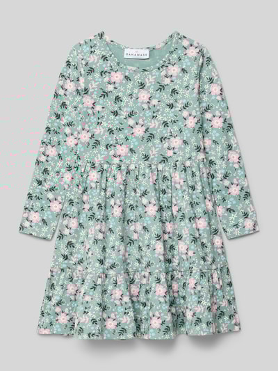 DANAMADE Sukienka mini z okrągłym dekoltem model ‘MILA’ Miętowy 1