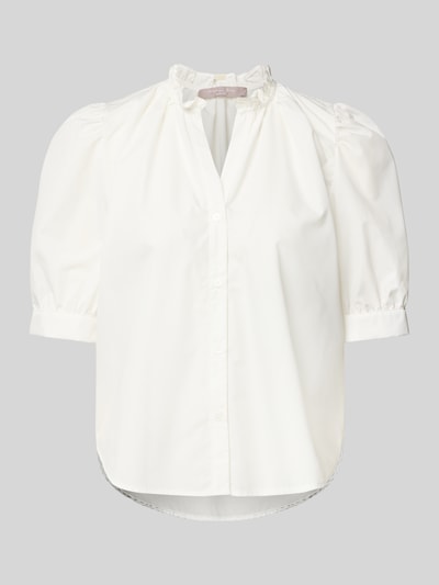 Christian Berg Woman Selection Regular Fit Bluse mit Puffärmeln Weiss 2