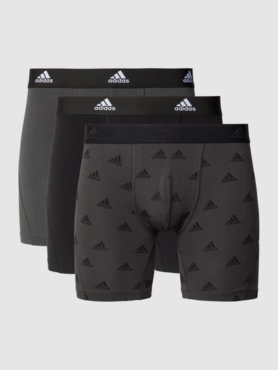 ADIDAS SPORTSWEAR Trunks mit elastischem Logo-Bund im 2er-Pack Dunkelgrau 1