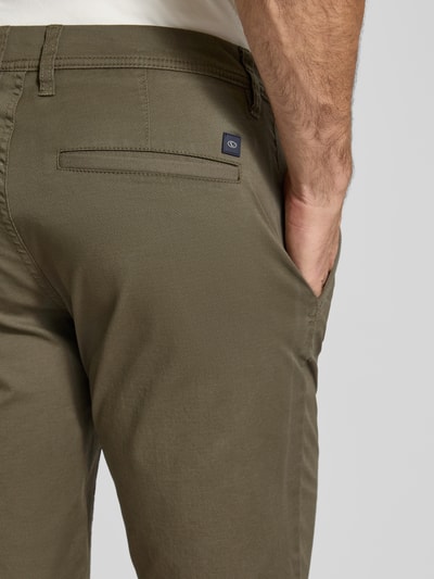 Tom Tailor Slim Fit Bermudas aus Baumwoll-Mix Oliv 3