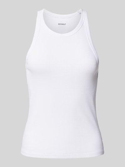 ECOALF Tanktop mit gerippten Abschlüssen Modell 'ARLES' Weiss 1