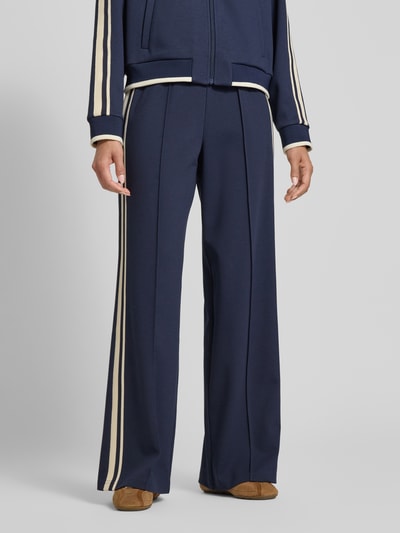 Jake*s Casual Sweathose mit elastischem Bund und Galonstreifen Marine 4