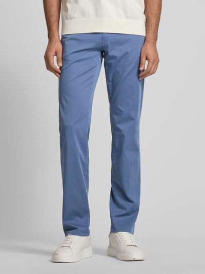 Brax Regular fit chino in 5-pocketmodel, model 'ULTRALIGHT' Oceaanblauw - 4