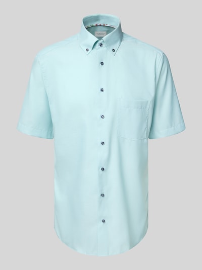 ETERNA Koszula biznesowa o kroju modern fit z kieszenią na piersi Zielony 2