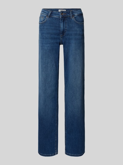 Only Jeansy o kroju straight fit z mieszanki bawełny model ‘BLUSH’ Ciemnoniebieski 2