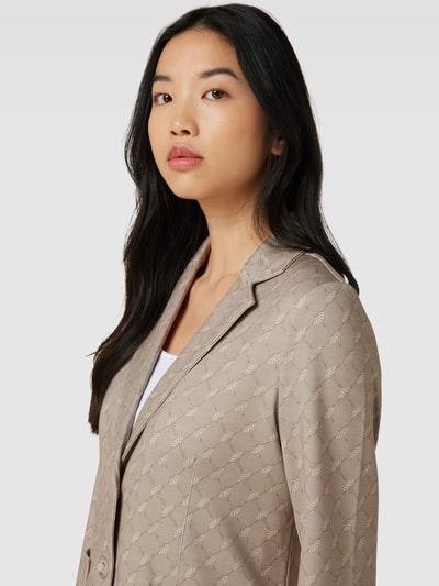 JOOP! Slim Fit Blazer mit Label-Muster Beige 3