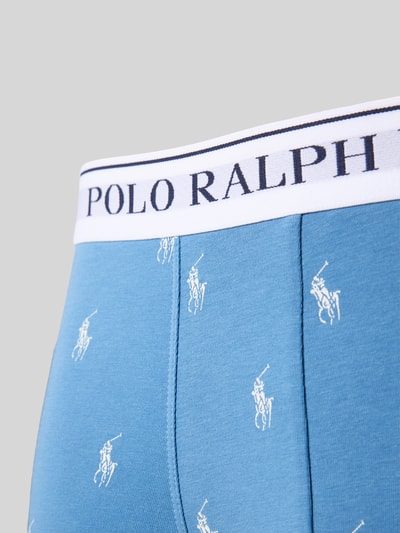 Polo Ralph Lauren Underwear Trunks mit elastischem Logo-Bund im 3er-Pack Blau 2
