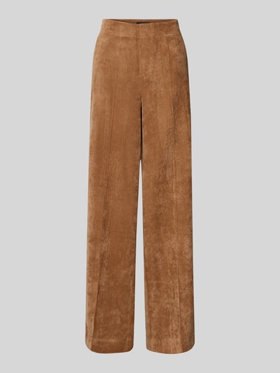 Oui Cordhose mit Bügelfalten Camel 2
