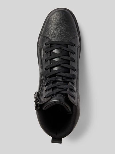 Calvin Klein Jeans High Top Sneaker aus Leder mit Reißverschluss BLACK 3