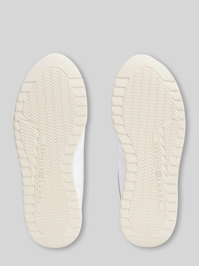 Tommy Hilfiger Sneaker aus echtem Leder mit Label-Schriftzug Weiss 3