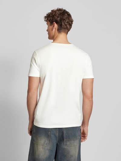 Blend T-shirt z dekoltem serafino Biały 5