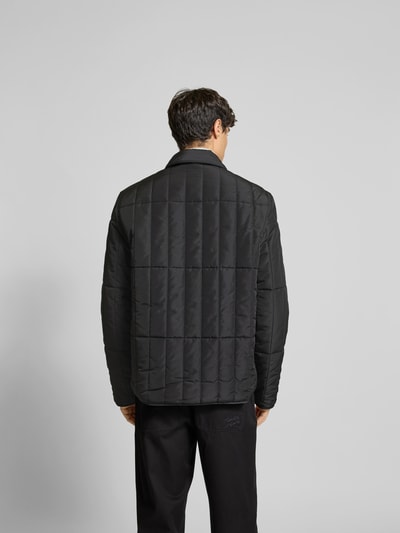 MAISON KITSUNE Steppjacke mit Kentkragen Black 5