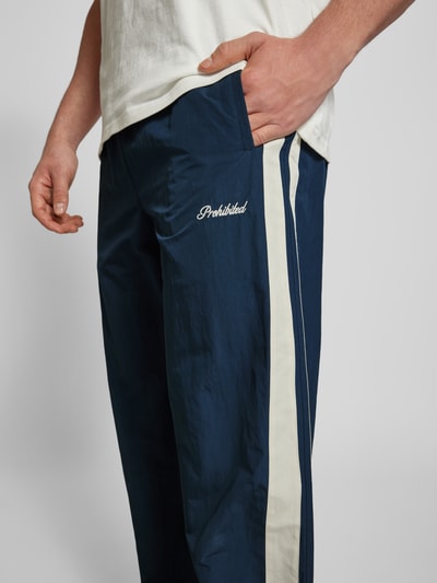 PROHIBITED Sweatpants mit elastischem Bund Marine 3