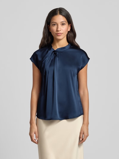 Neo Noir Blusenshirt mit Stehkragen Dunkelblau 4