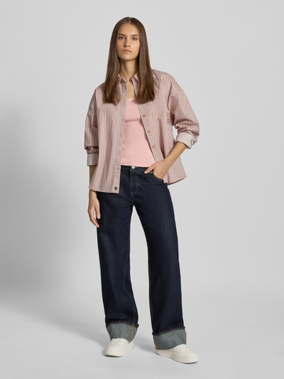 Levi's® T-Shirt in Ripp-Optik mit Karree-Ausschnitt Rosa 1