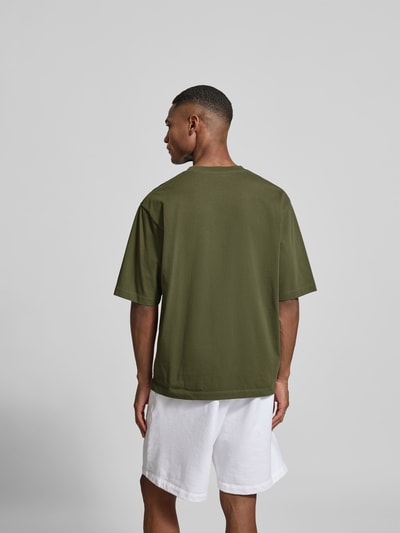 Dsquared2 Loose Fit T-Shirt aus reiner Baumwolle Oliv 5